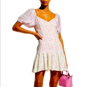 NWT Amini Sweetheart Puff-Sleeve Mini Dress SIZE 6